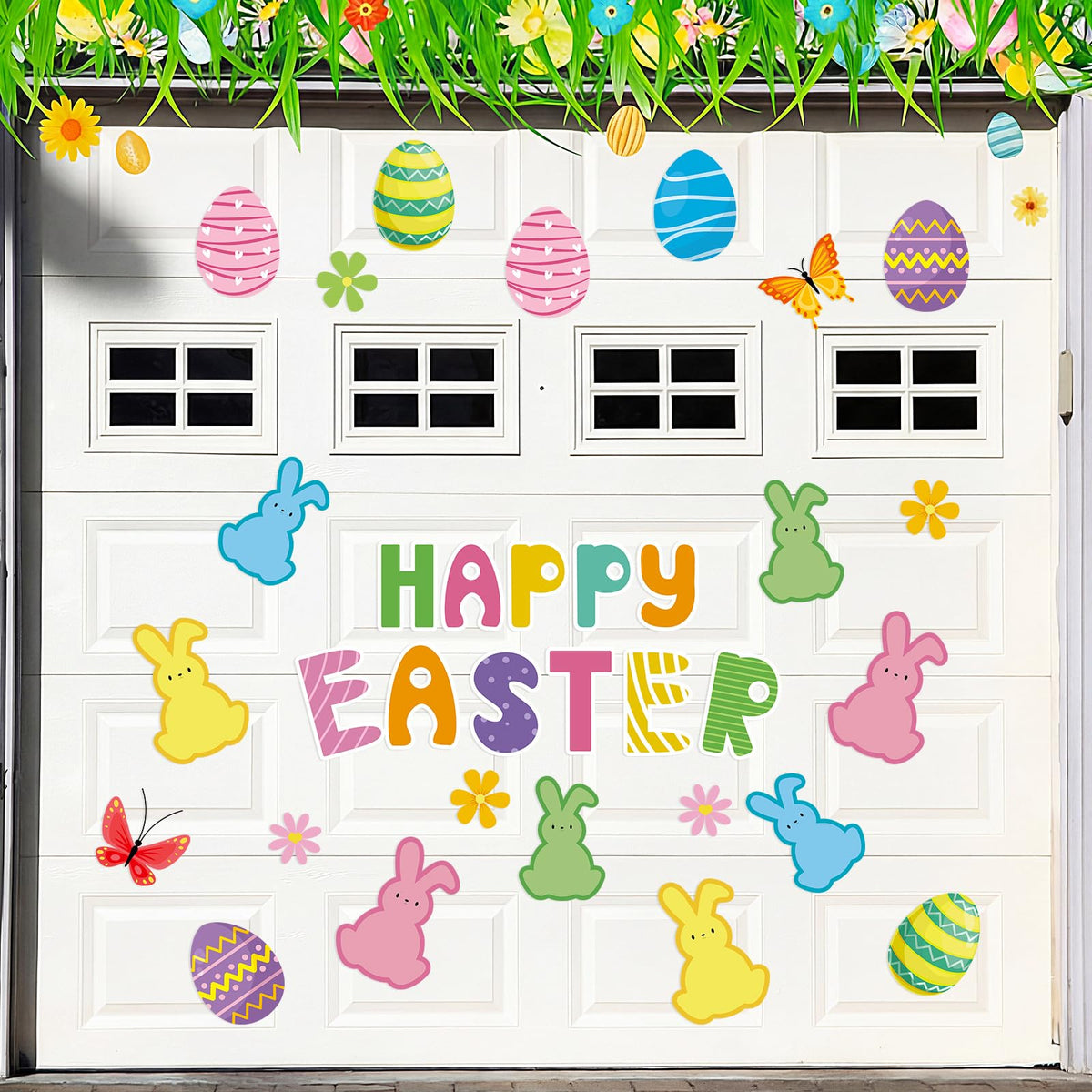 Capoda Easter magnets with bunny and eggs brighten metal doors