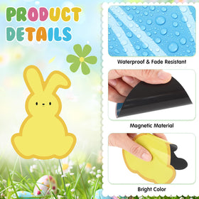 Capoda multicolor Easter magnets with butterflies and flowers for cheerful decor