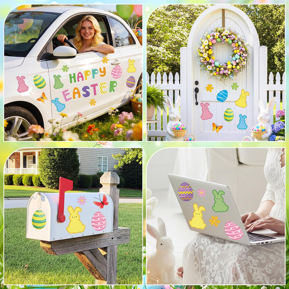 Capoda Easter magnet set for garage doors and car surfaces