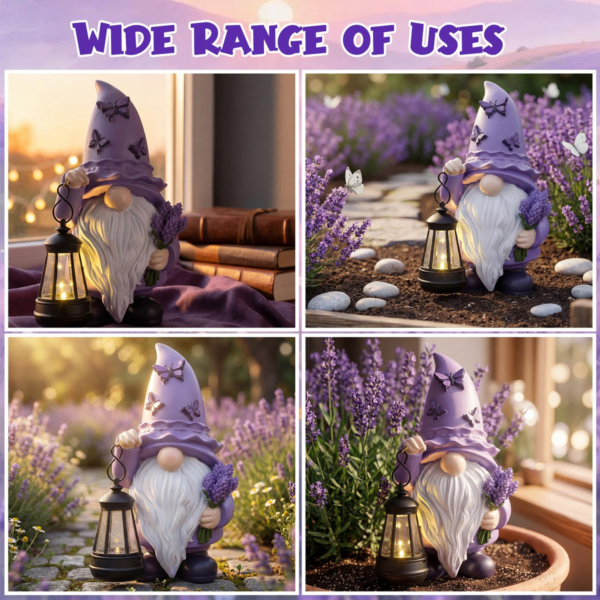 Capoda 8-inch gnome ideal for porch, patio, or balcony decor.