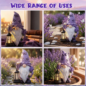 Capoda 8-inch gnome ideal for porch, patio, or balcony decor.