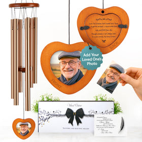Captain Decor 32-inch memorial wind chimes displayed outdoors for remembrance and gentle sound