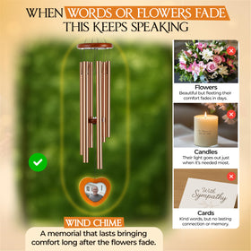Captain Decor bereavement gift wind chimes for loss of a loved one