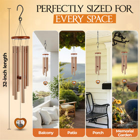 Captain Decor condolence wind chimes evoke thoughtful remembrance