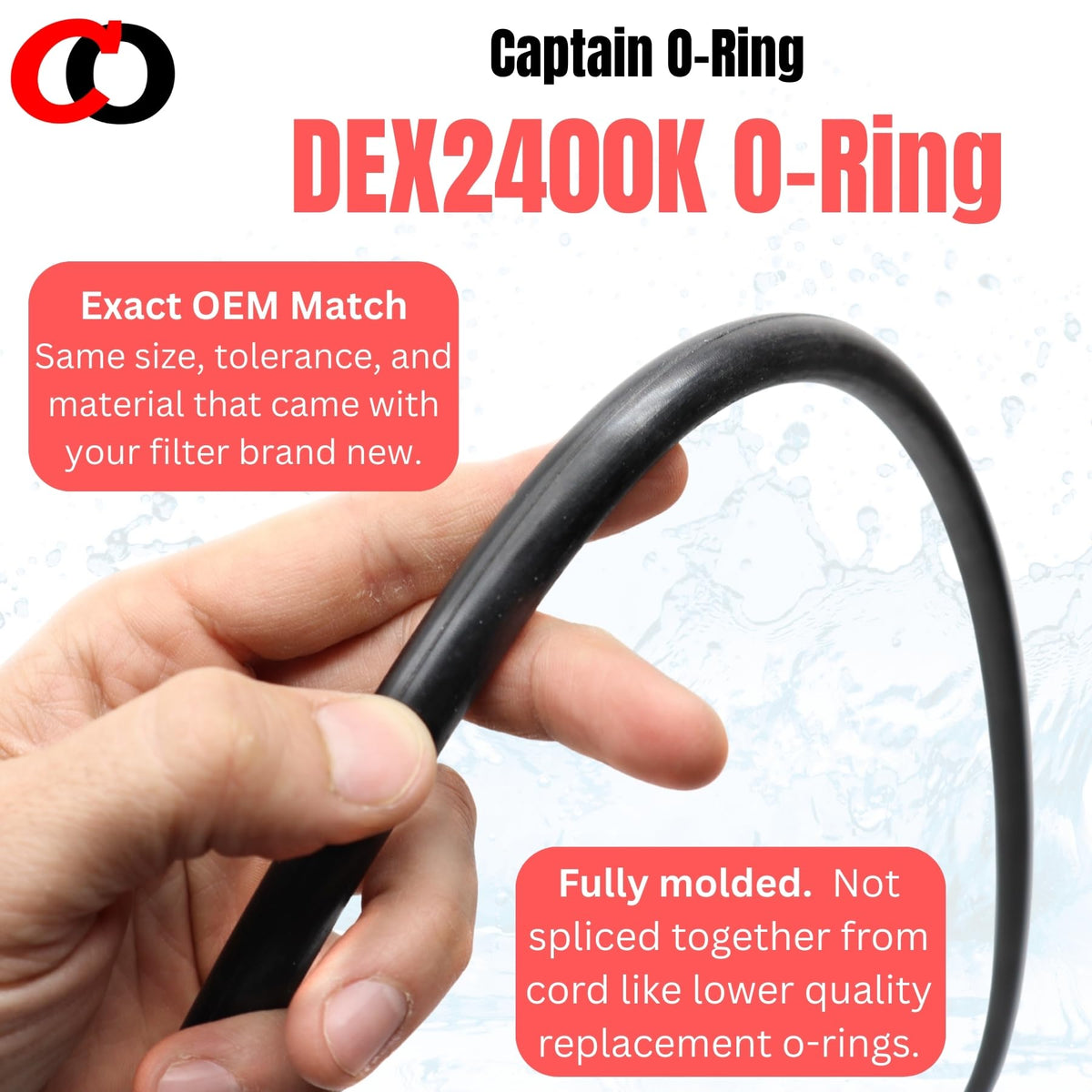 Captain O-Ring DEX2400K compatible filter models list