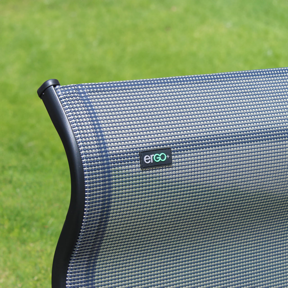 Caravan Sports Ergo+ seven-position recline for customizable comfort.