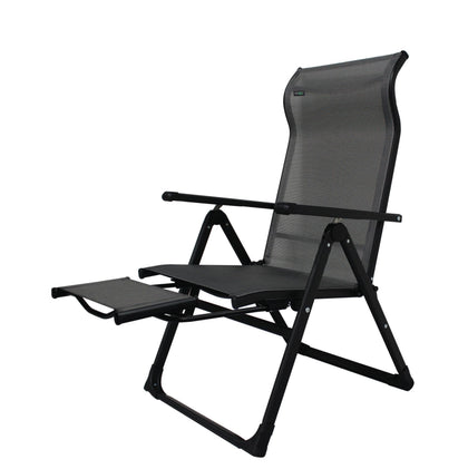 Caravan Sports Ergo+ folding chair offers durable fabric for outdoor comfort.