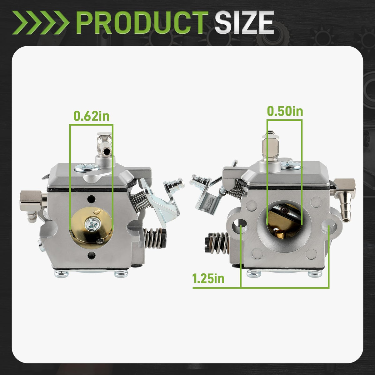 CARBBIA air filter included for cleaner intake and consistent performance