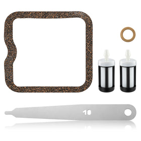 CARBBIA valve adjustment kit close-up for Stihl FS90–FS130, precision for proper clearance.
