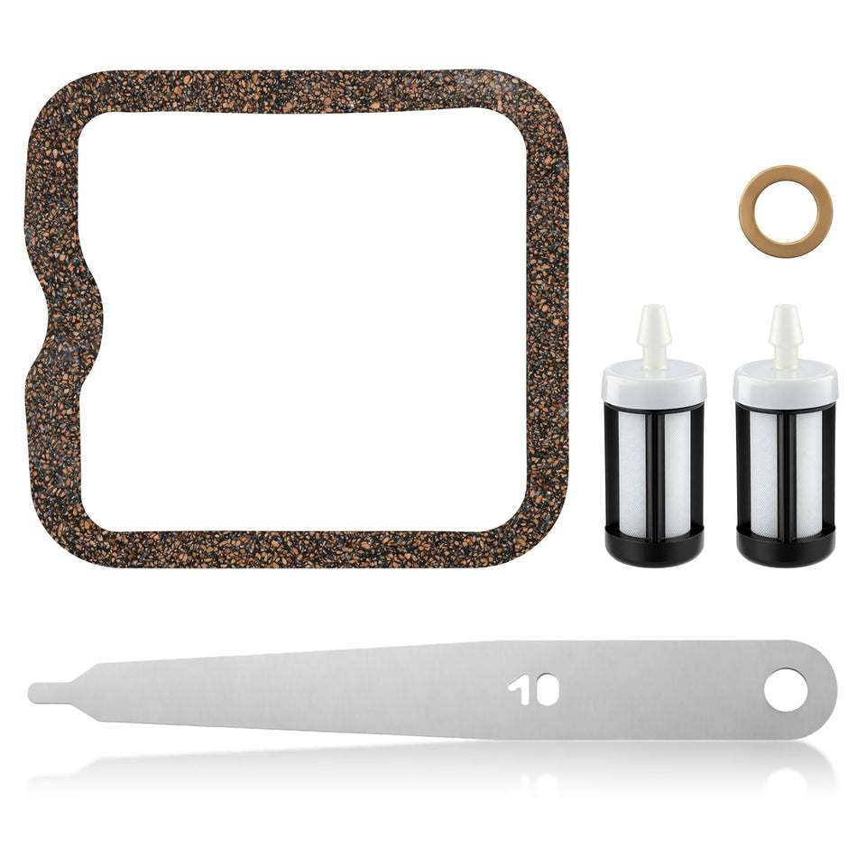 CARBBIA valve adjustment kit close-up for Stihl FS90–FS130, precision for proper clearance.