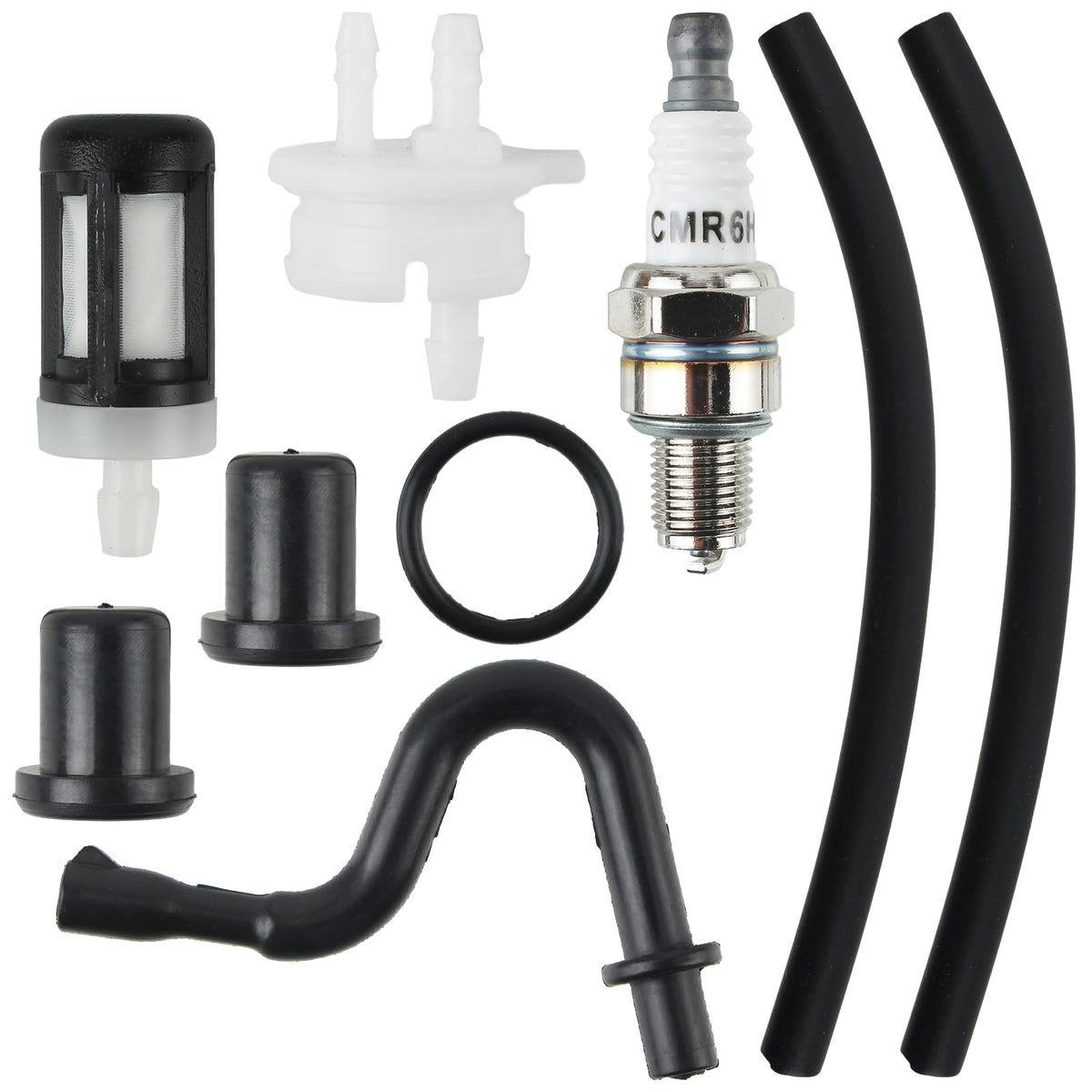 CARBBIA brand logo with kit components laid out for quick inspection.