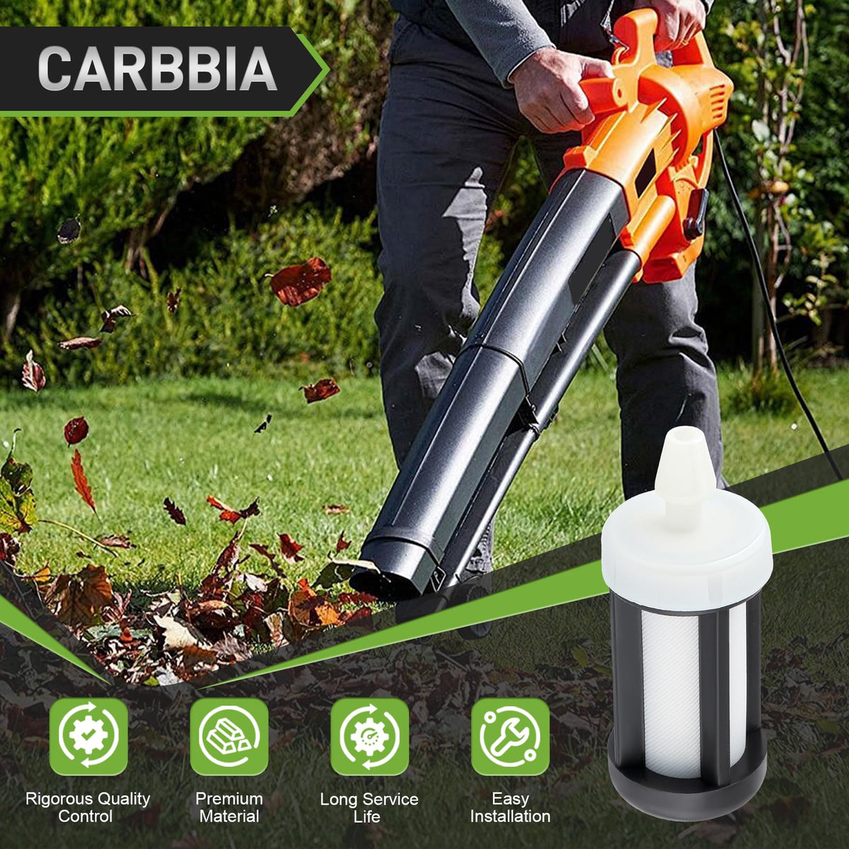 CARBBIA product shot highlighting durable kit components.