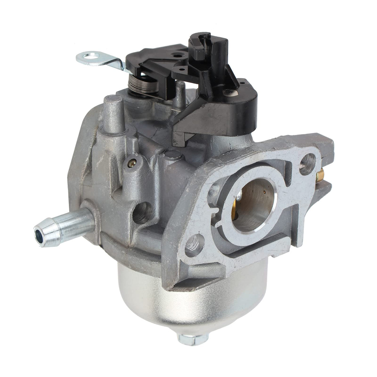 Close-up of CARBBIA carburetor showing quality finish and components