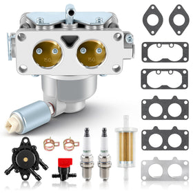 CARBBIA carburetor for lawn tractors; front view highlights easy install.