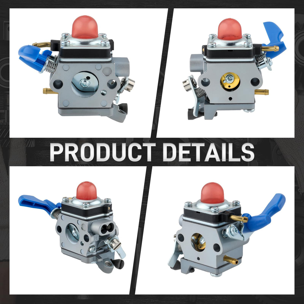 Carbbia carburetor for Husqvarna and Poulan – consistent fuel mix.
