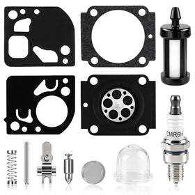 CARBBIA carburetor kit front view ready for a precise rebuild