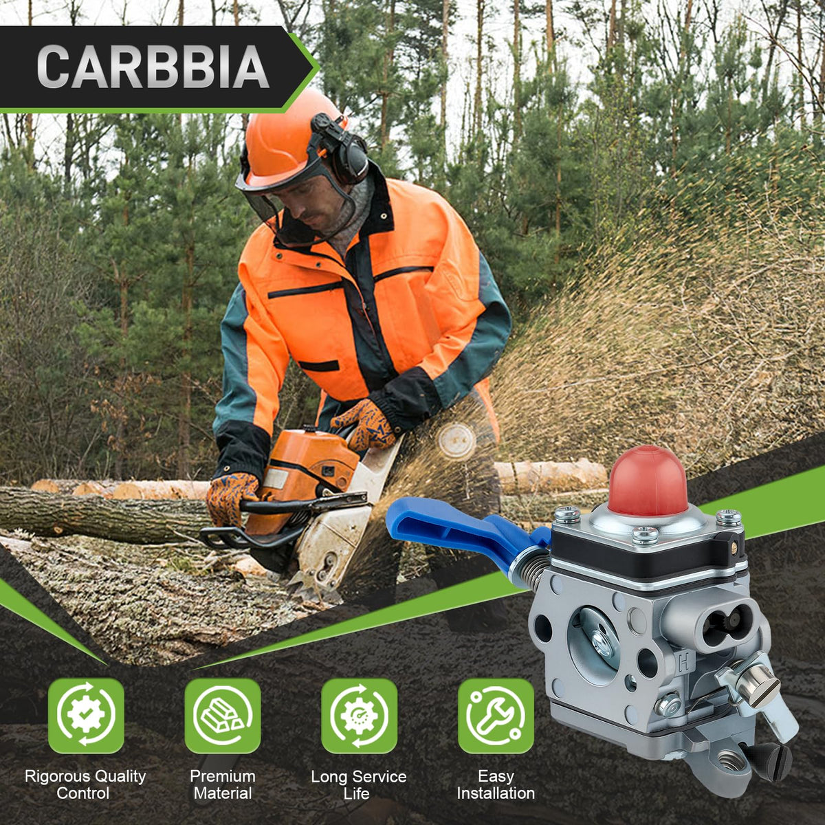 Carbbia carburetor for Poulan UST GG5500 – reliable starts.