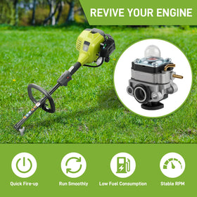 CARBBIA carburetor for Ryobi RY252CS fitment boosts reliable power for trimming tasks