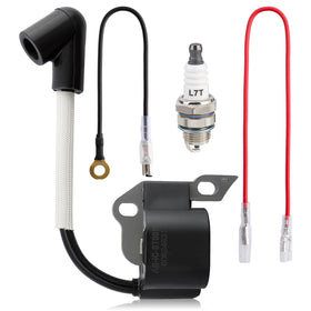 CARBBIA ignition coil 11304001302 for Stihl MS170/MS180 improves ignition reliability.