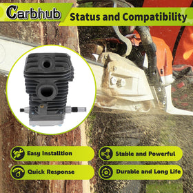 Carbhub 42.5mm piston shown for STIHL 023/025 MS230/MS250 installation