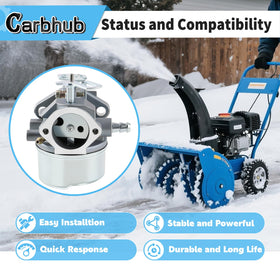 Carbhub 640052 carburetor for Tecumseh HMSK100, engine compatibility