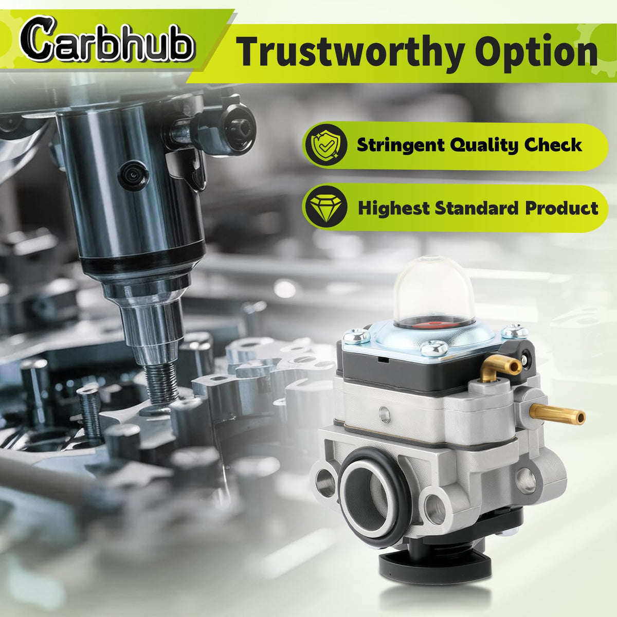 Carbhub air filter 1 ensures clean air for smoother starts.