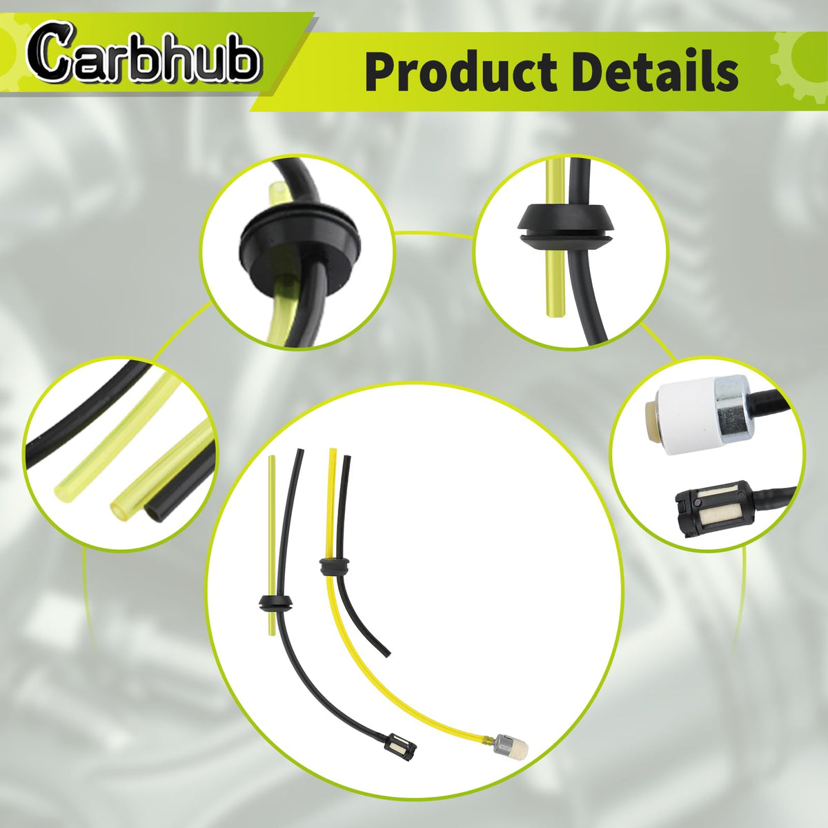 Carbhub replacement part 6698373 closeup, seamless fit shown.