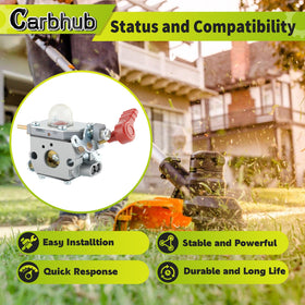 Carbhub air filter and fuel line kit components