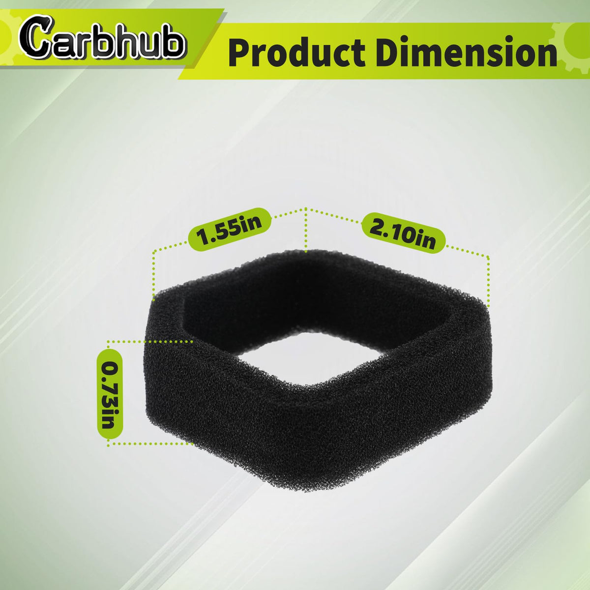 Carbhub RB24EA-S fuel line image, highlighting compatibility with leaf blower.