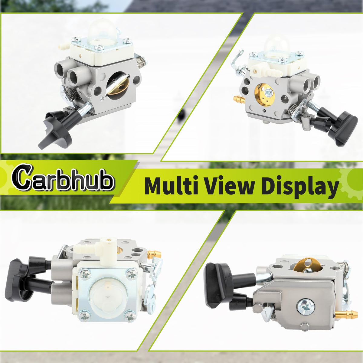 Carbhub BG56 carburetor side view highlights lightweight construction