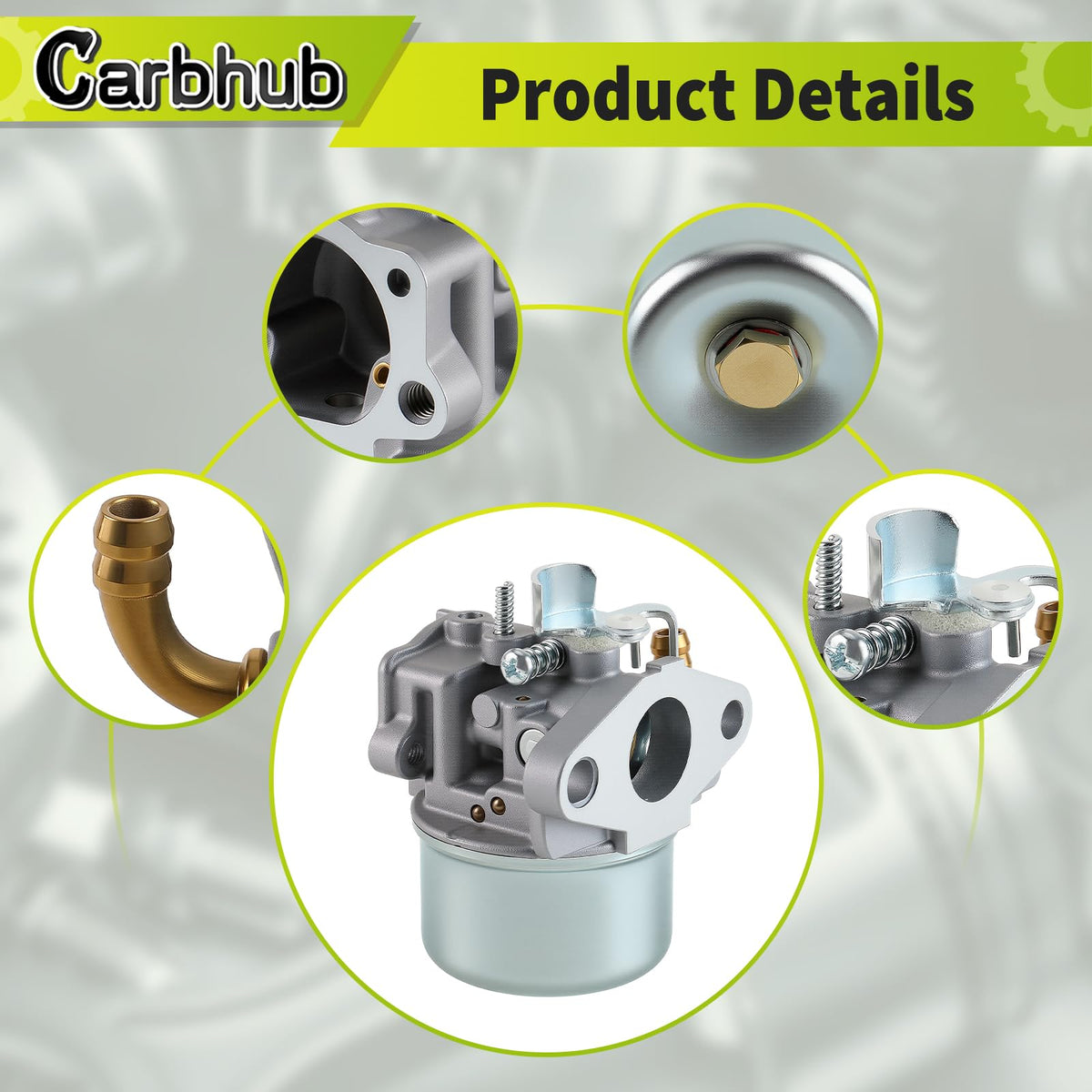 Carbhub carburetor packaged shows ready-to-install replacement.