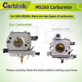 Close look at Carbhub Stihl carburetor body for precise fit