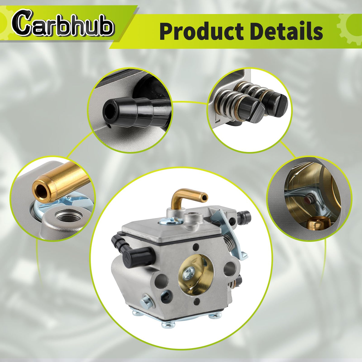 Carbhub spark plug image suggesting compatibility and easy maintenance