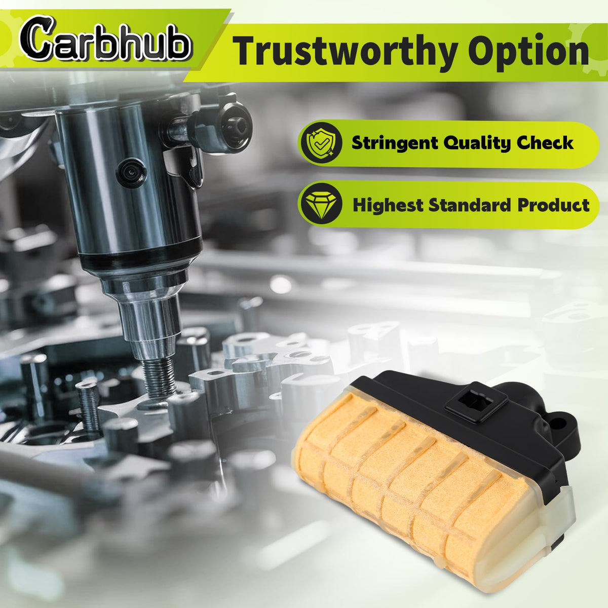 Carbhub fuel filter kit for STIHL chainsaw preserves engine cleanliness.