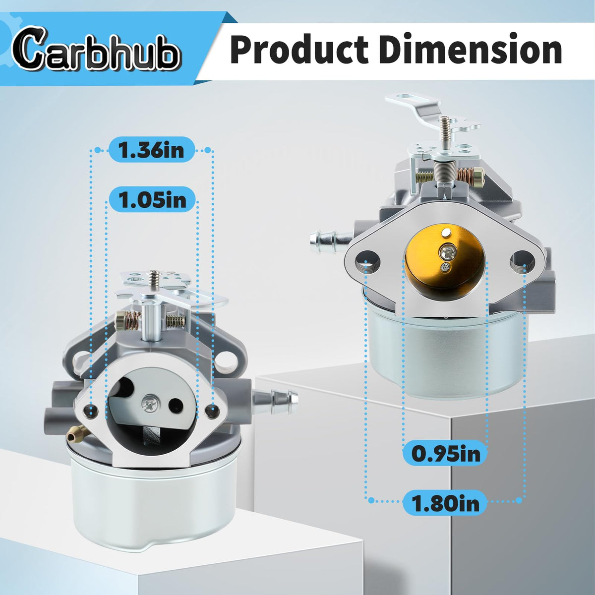 Carbhub fuel lines and primer bulb for easy starts