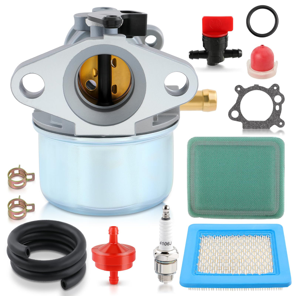 Carbhub Husqvarna carburetor front view shows precise fit for HU625HWT, ensuring reliable starts