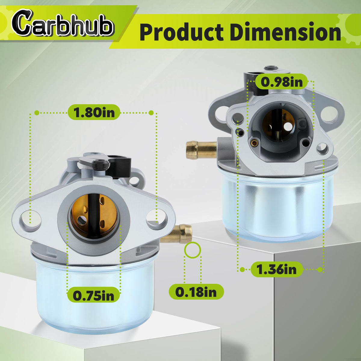 Carbhub Husqvarna carburetor installation kit image demonstrates easy mounting setup