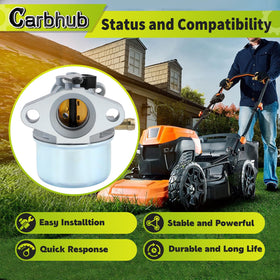 Carbhub Husqvarna carburetor side view matching HU775L 6522SH for smooth operation