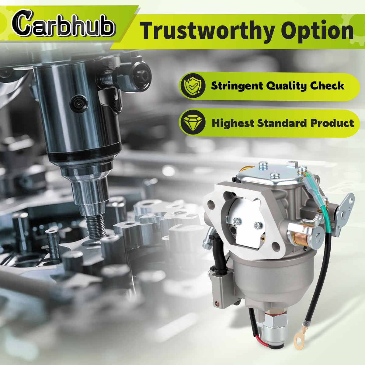 Gasket set included with Carbhub kit ensures reliable seals during use