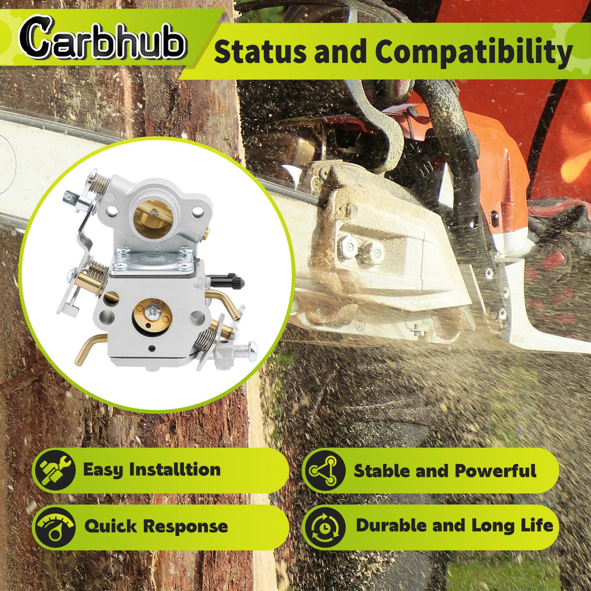 Carbhub Ruixing fuel lines and gaskets for complete fuel system setup
