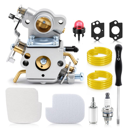Carbhub Ruixing PP4218A carburetor close-up showing precise fit for Poulan Pro engines