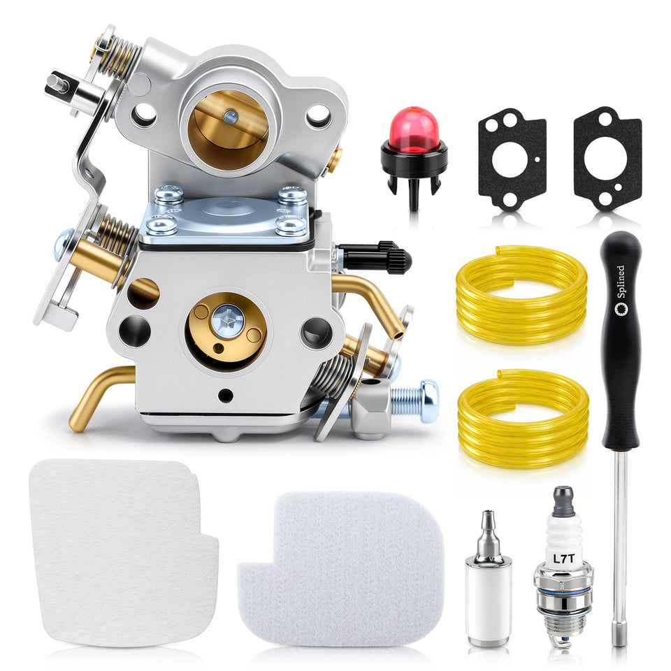 Carbhub Ruixing PP4218A carburetor close-up showing precise fit for Poulan Pro engines
