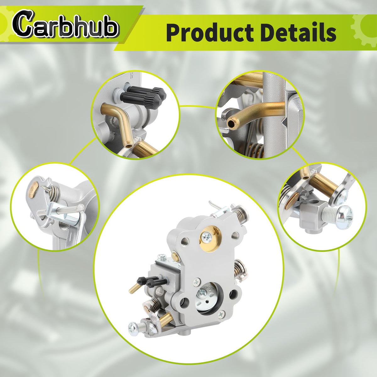 Carbhub Ruixing spark plug included for reliable ignition