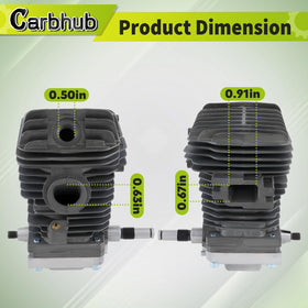 Carbhub spark plug included with cylinder kit for easy setup