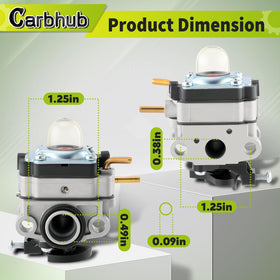 Carbhub spark plug supports reliable ignition and run quality.