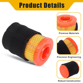 CARBORX air filter leak-proof polyurethane frame seals tightly