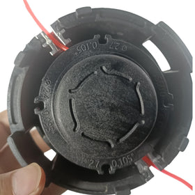 Carburionix 27-2 trimmer head kit packaging and two-head setup