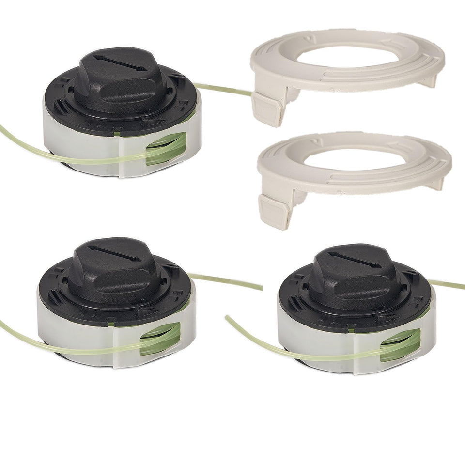 Carburionix 3-pack spools with covers for FSA 57 trimmer head