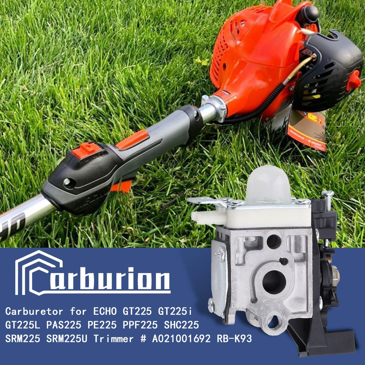 Carburionix air-filter kit for Echo SRM225, clean airflow and better engine breathing.