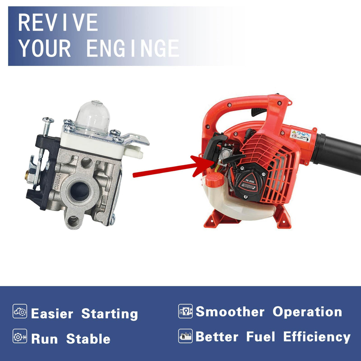 Carburionix Echo PB-2520 compatibility highlight for seamless fit.